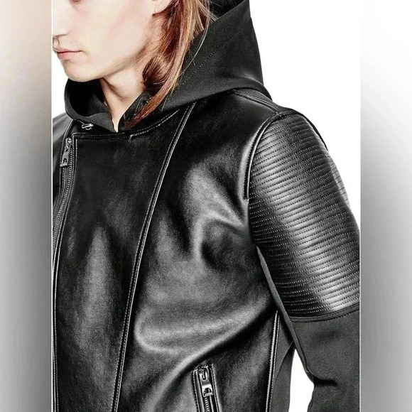 [S]GUESS  Men's Daniel Mix Media Jacket- EUC - Picture 4 of 14